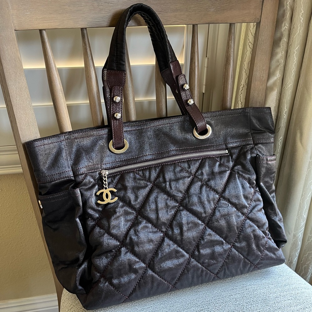 Chanel Brown Paris Biarritz Tote